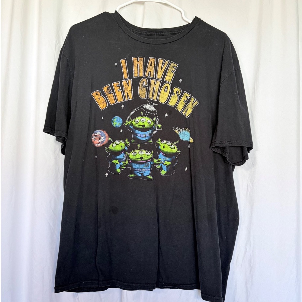 Disney Pixar Toy Story‎ Alien T-Shirt I Have Been Chosen Black Graphic XXL